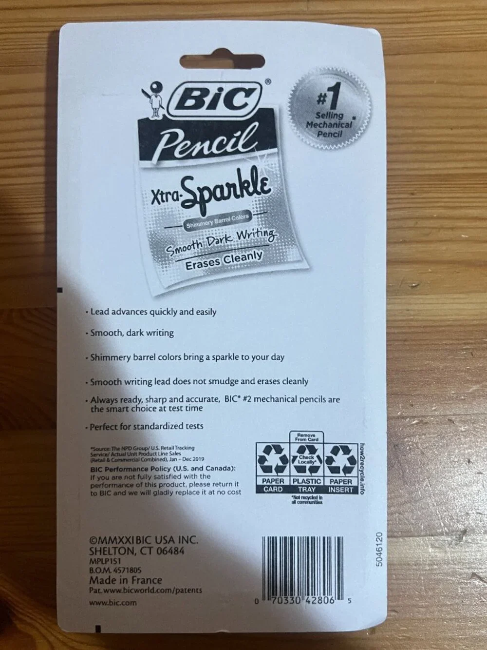BIC Xtra Sparkle No. 2 Mechanical Pencils with Erasers (15-pack) Brand New $10
